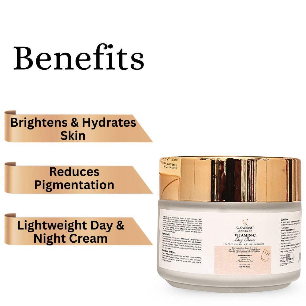 Glowkraft Vitamin C Nourishing Day Cream Brightening & Hydrating Daily Moisturizer