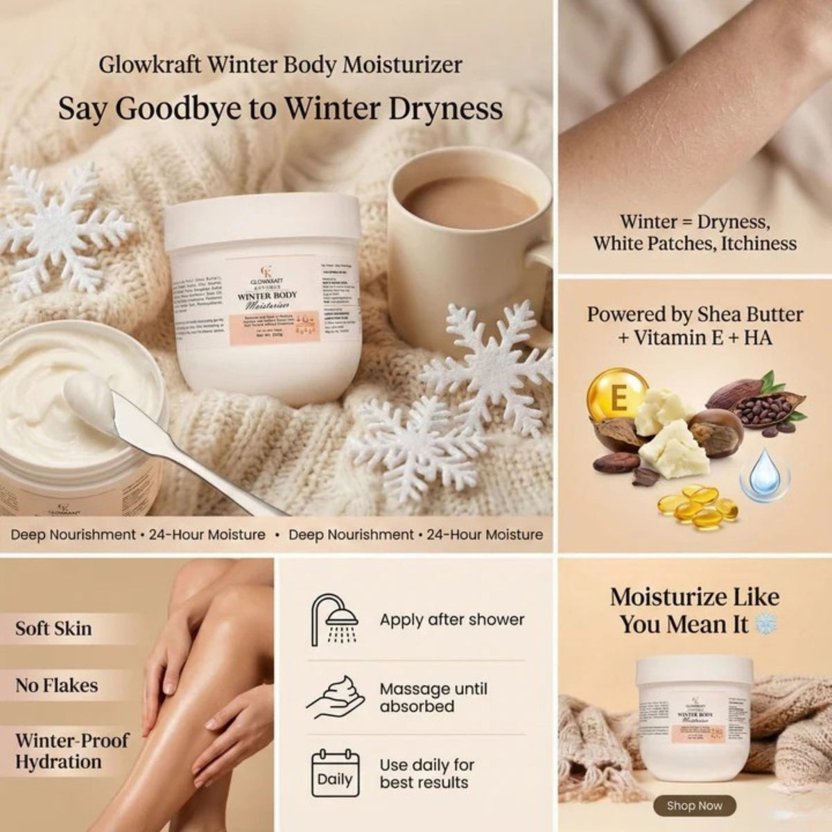 Glowkraft Daily Moisturizing Body Cream