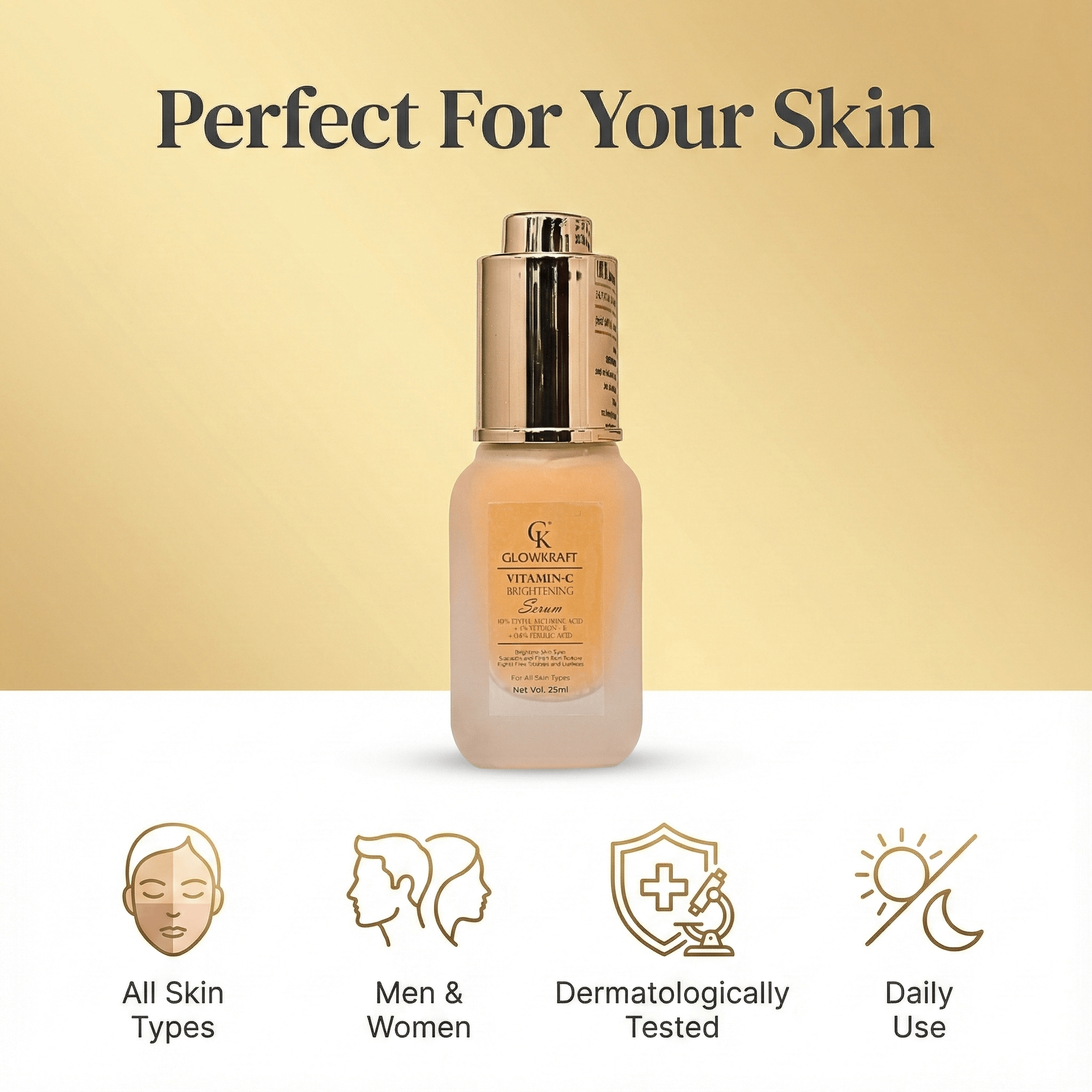 Glowkraft Vitamin C Face Serum for Bright and Glowing Skin