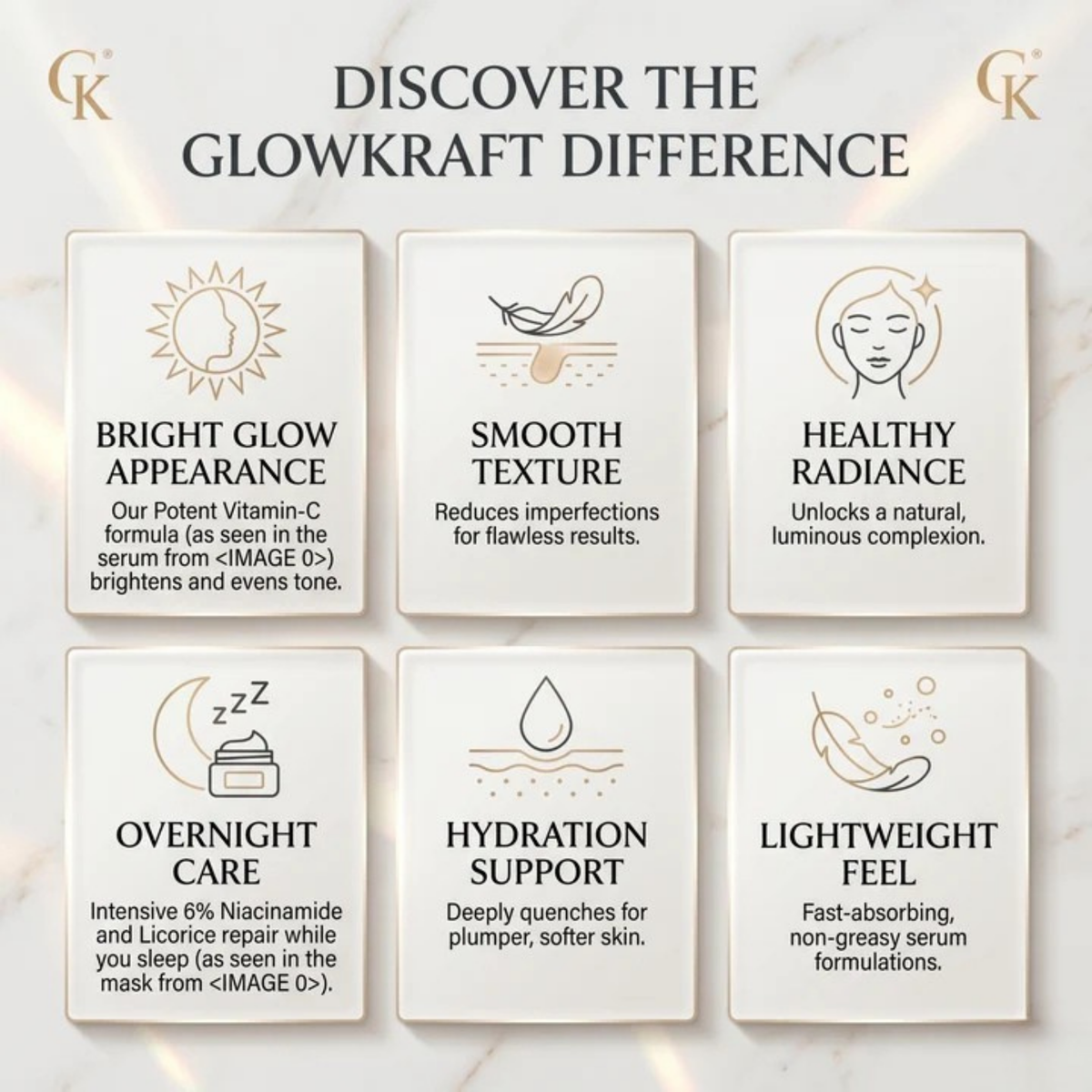 Brightening Kit  Alpha Arbutin Serum + Vitamin C Cream + Overnight Peel Mask
