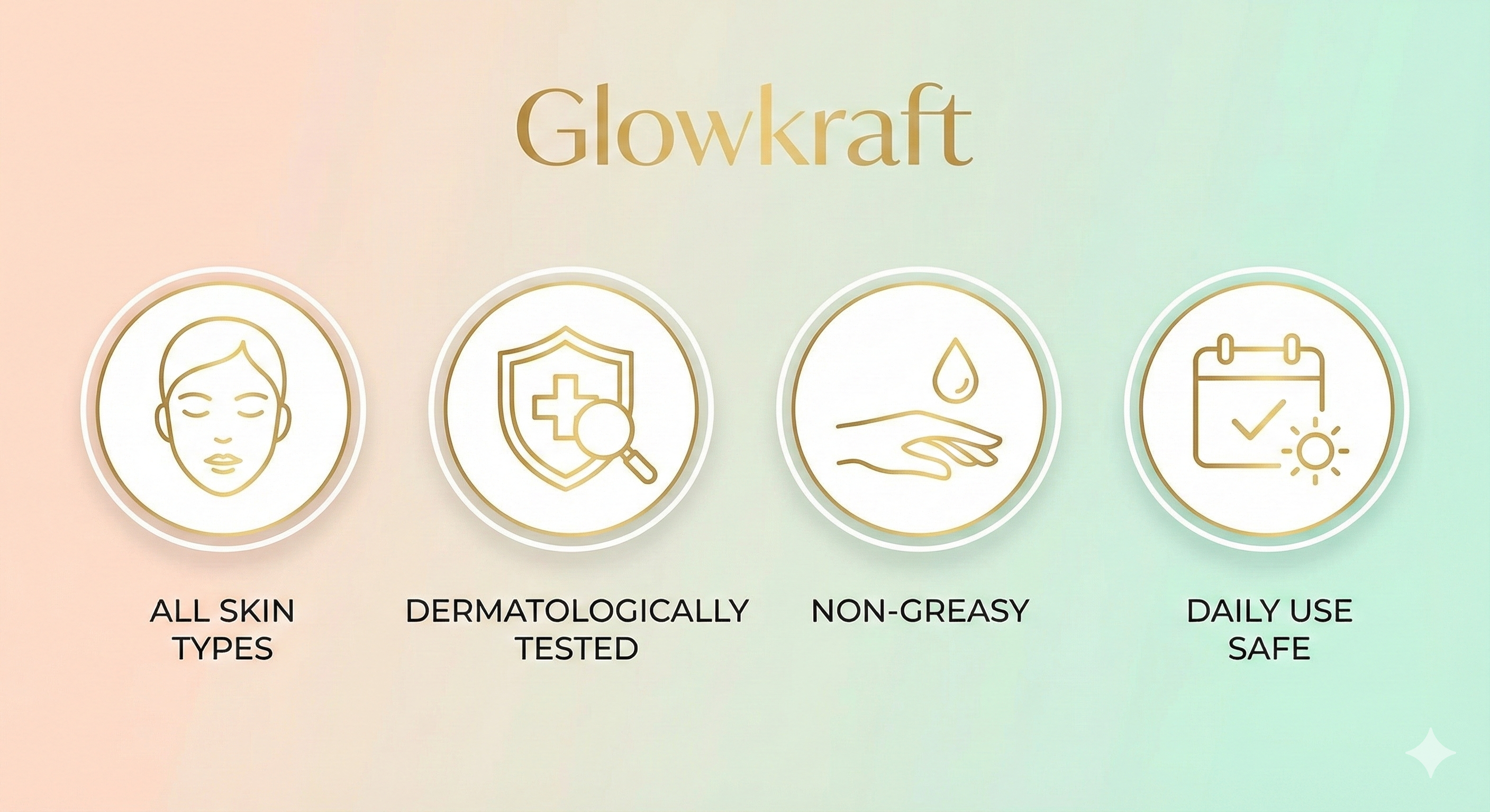 Glowkraft Daily Glow Kit – Vitamin C Serum (25ml) + Sunscreen SPF 50++++ (100g) + Brightening Cream (100g)