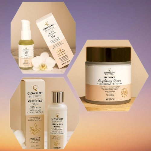 Clear Skin Kit  Cleanser + Acne Gel + Cream