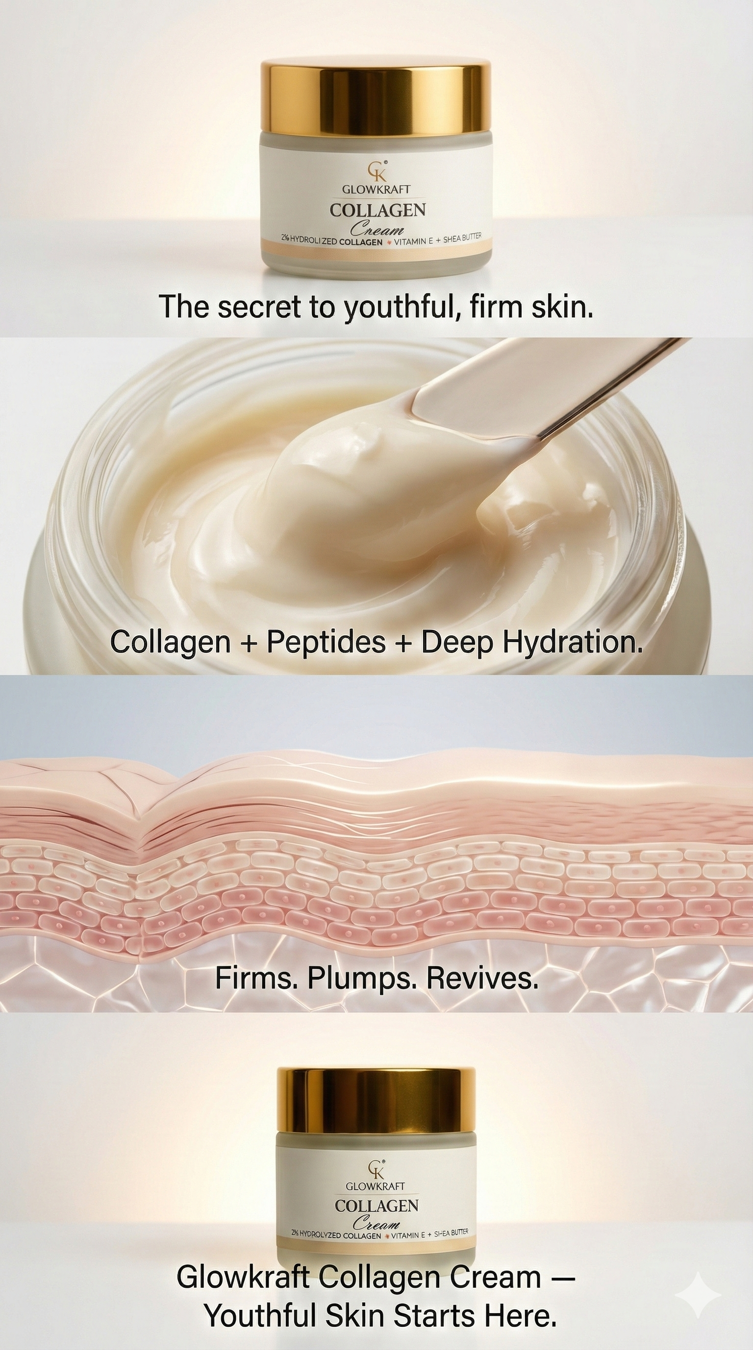 Glowkraft Collagen Renewal Anti-Ageing Cream - Anti-Wrinkle + Firming Formula