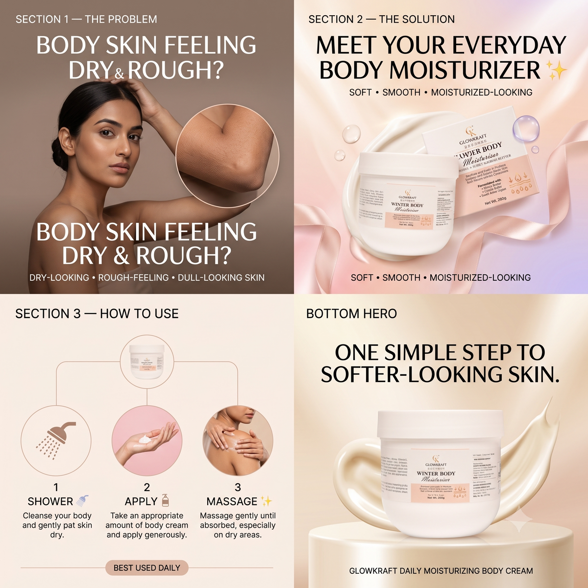 Glowkraft Daily Moisturizing Body Cream