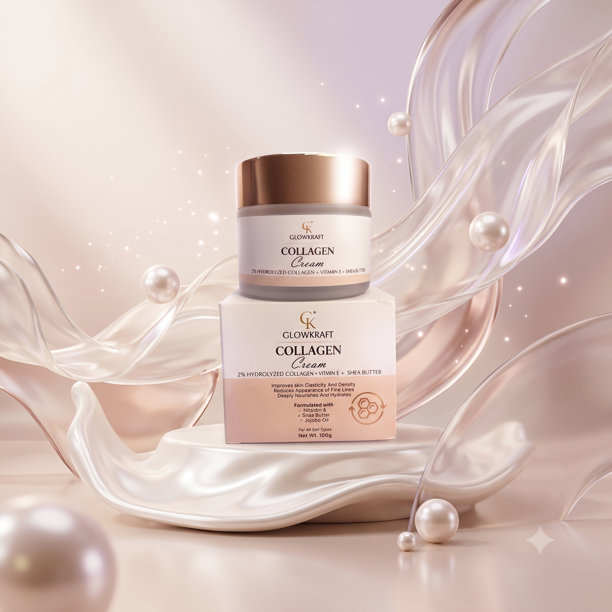 Glowkraft Collagen Renewal Anti-Ageing Cream - Anti-Wrinkle + Firming Formula