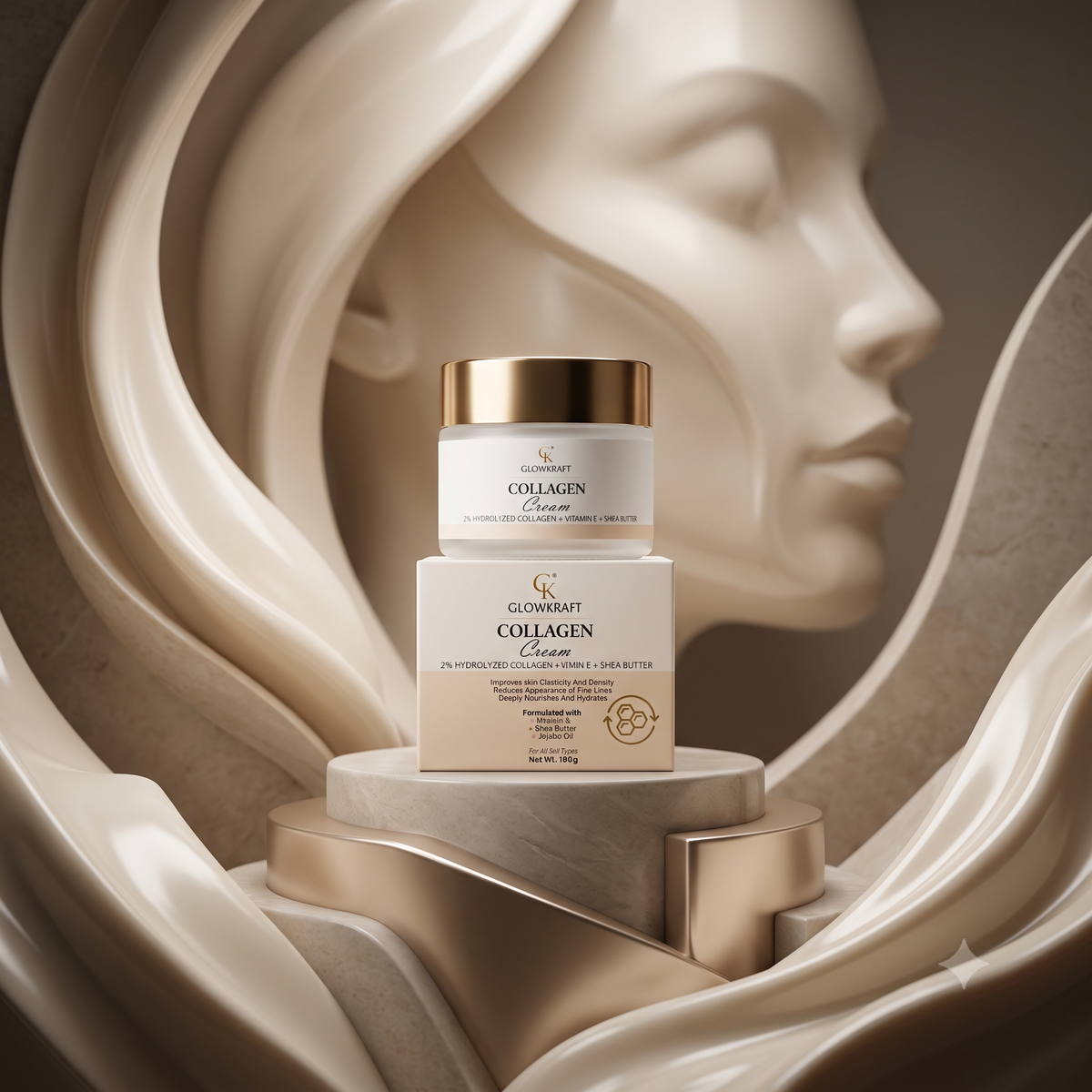 Glowkraft Collagen Renewal Anti-Ageing Cream - Anti-Wrinkle + Firming Formula