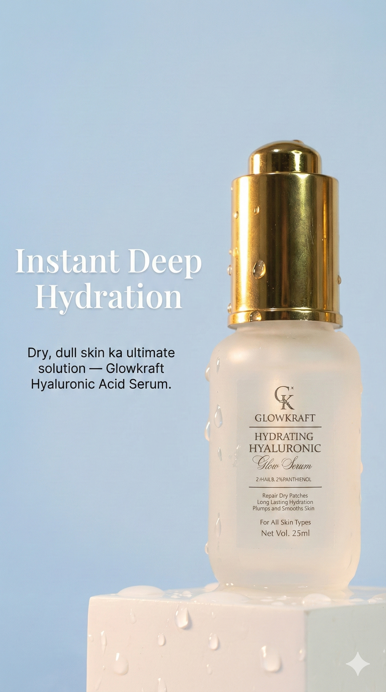 Hyaluronic Acid Hydrating Face Serum 25ml