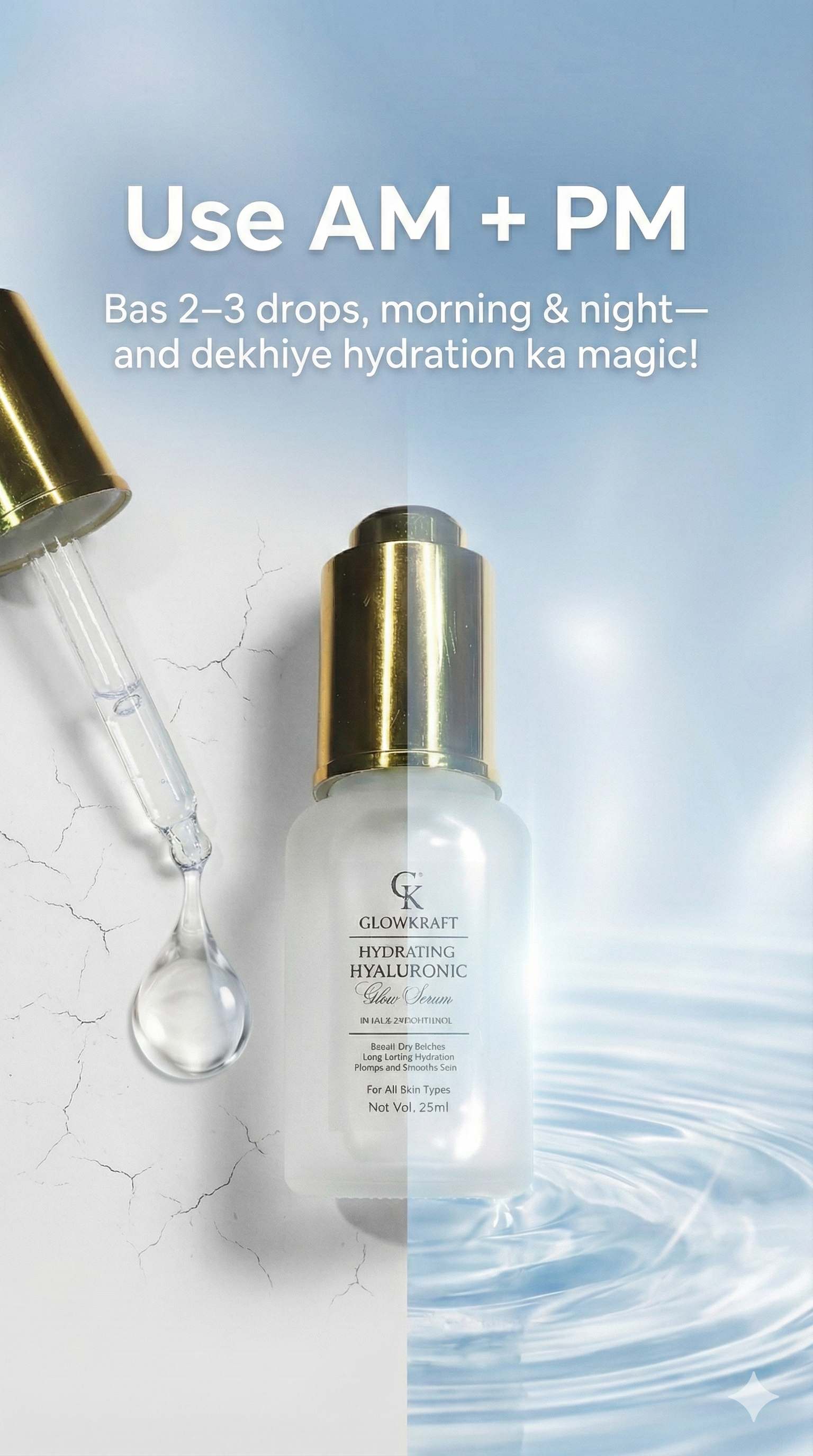 Hyaluronic Acid Hydrating Face Serum 25ml