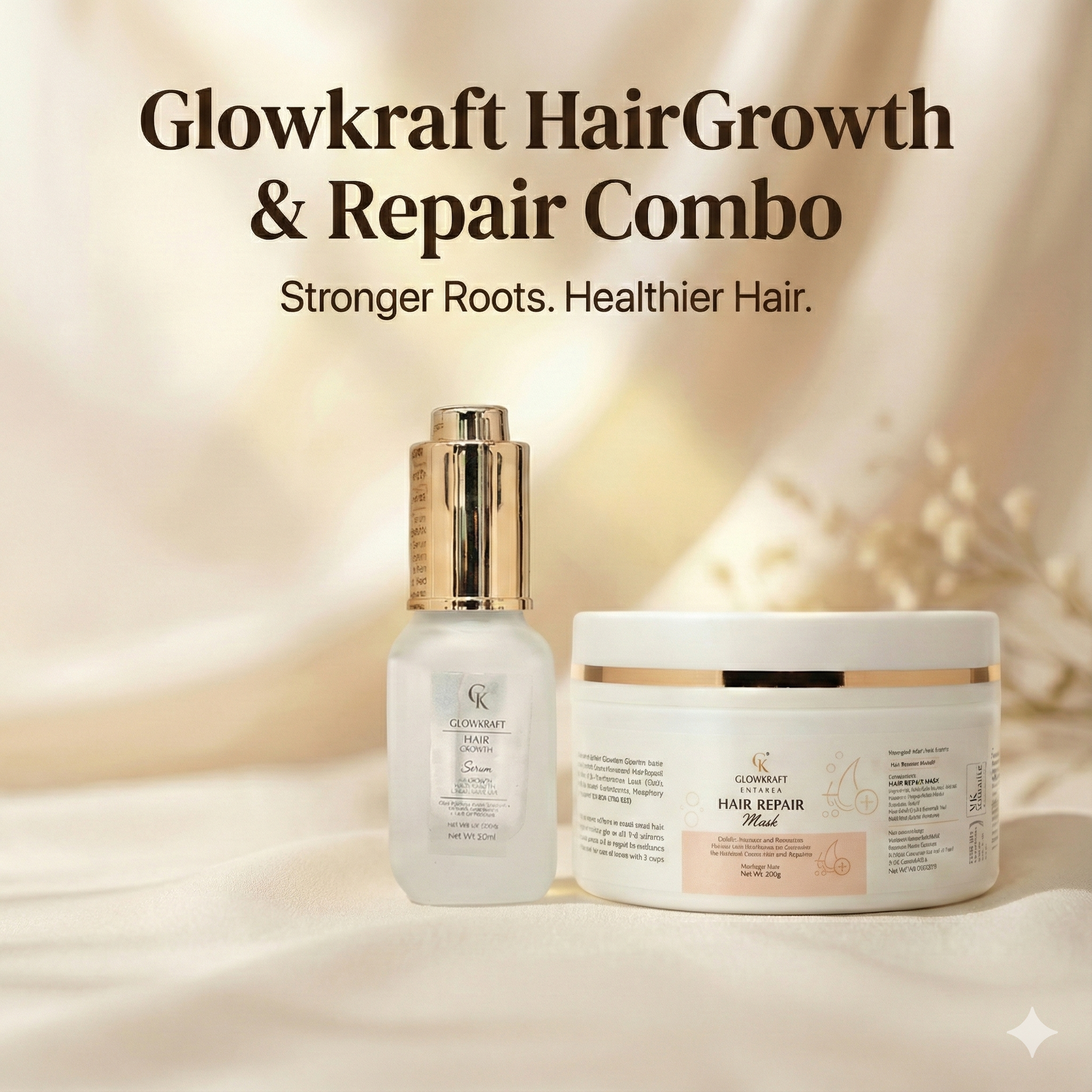 Hair Care Kit  Hair Growth Mask 200 gm + Hair Growth Serum 30ml