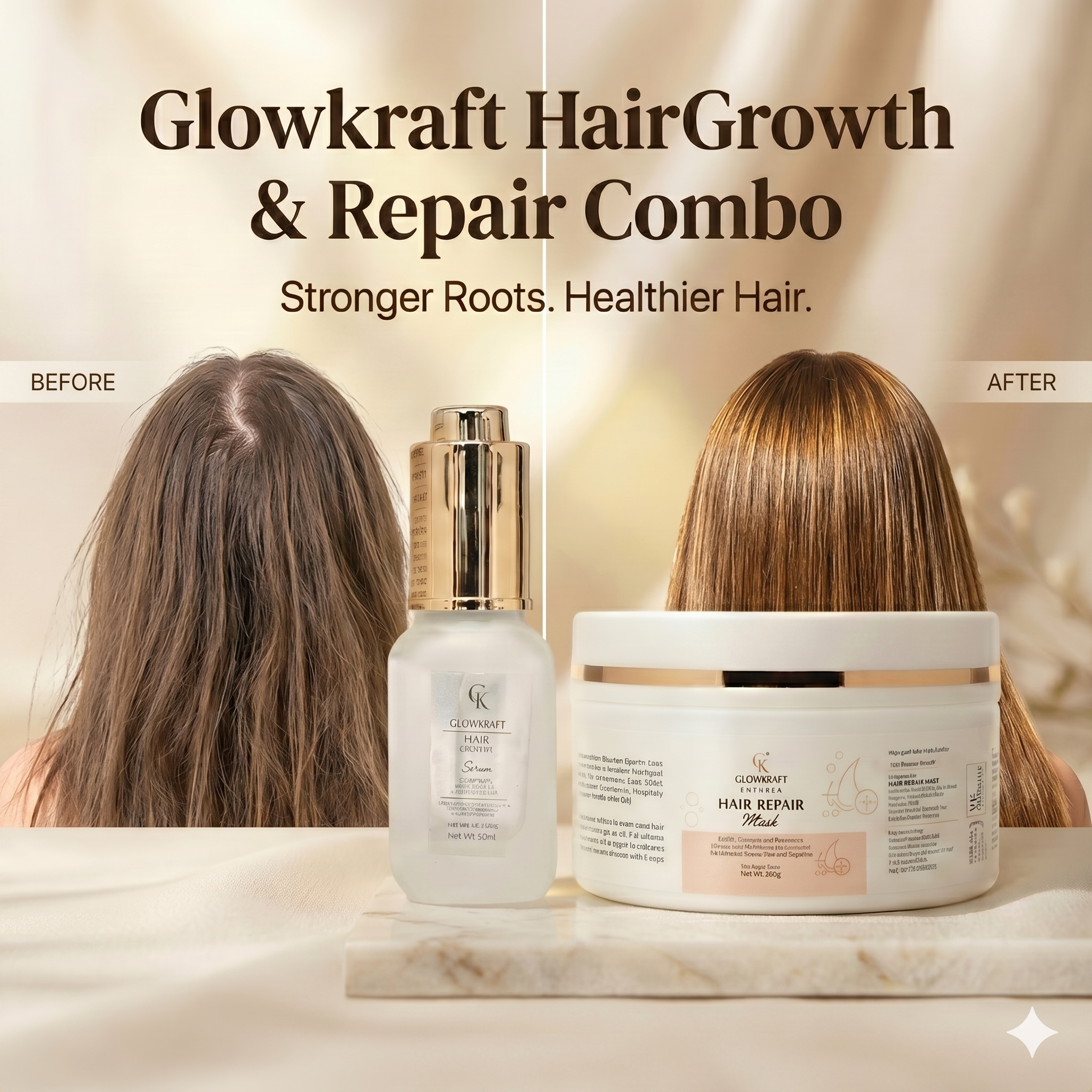 Hair Care Kit  Hair Growth Mask 200 gm + Hair Growth Serum 30ml