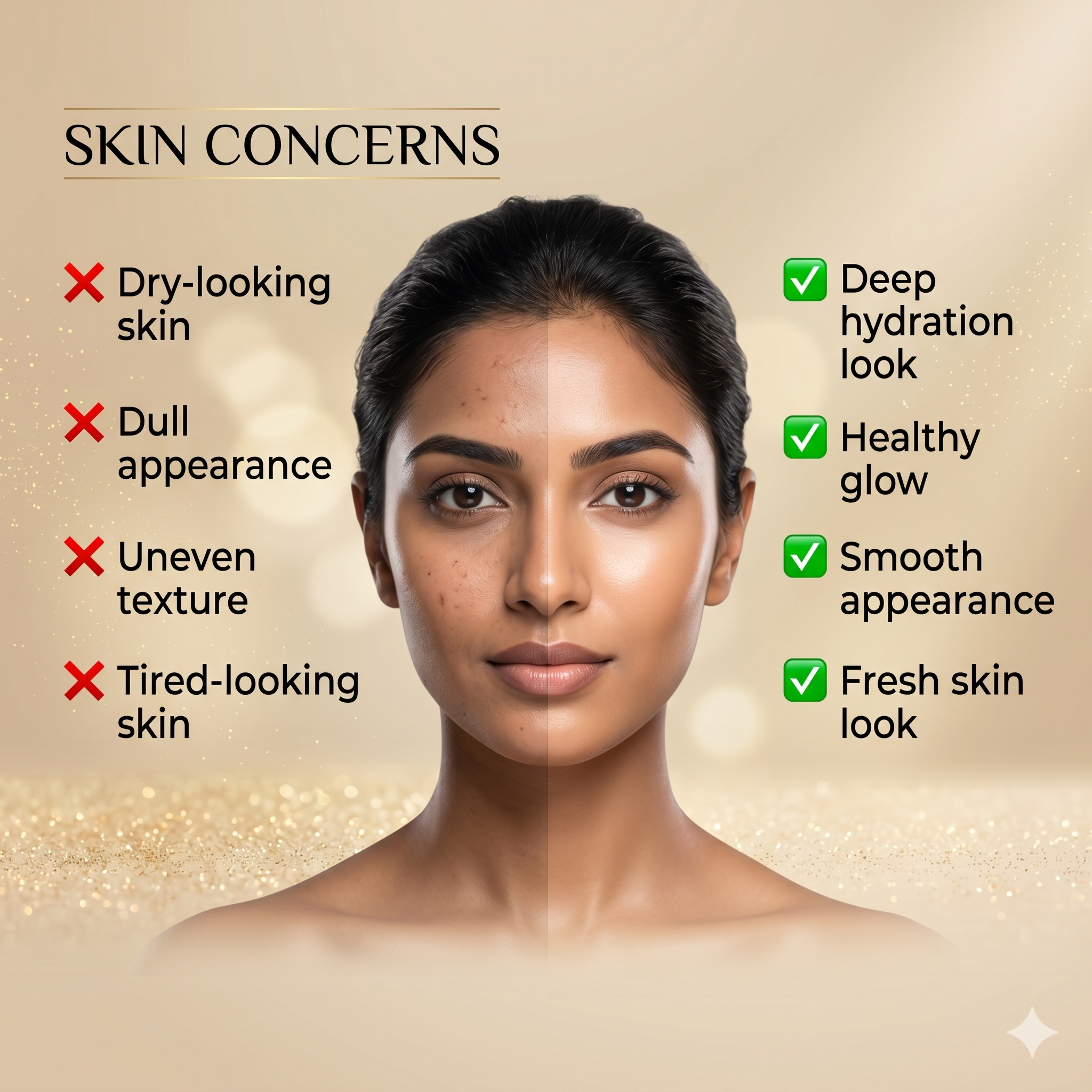 Glowkraft Anti-Aging Kit – Hyaluronic Acid Serum (25ml) + Collagen Day Cream (100g) + Bakuchiol Night Mask (50g)