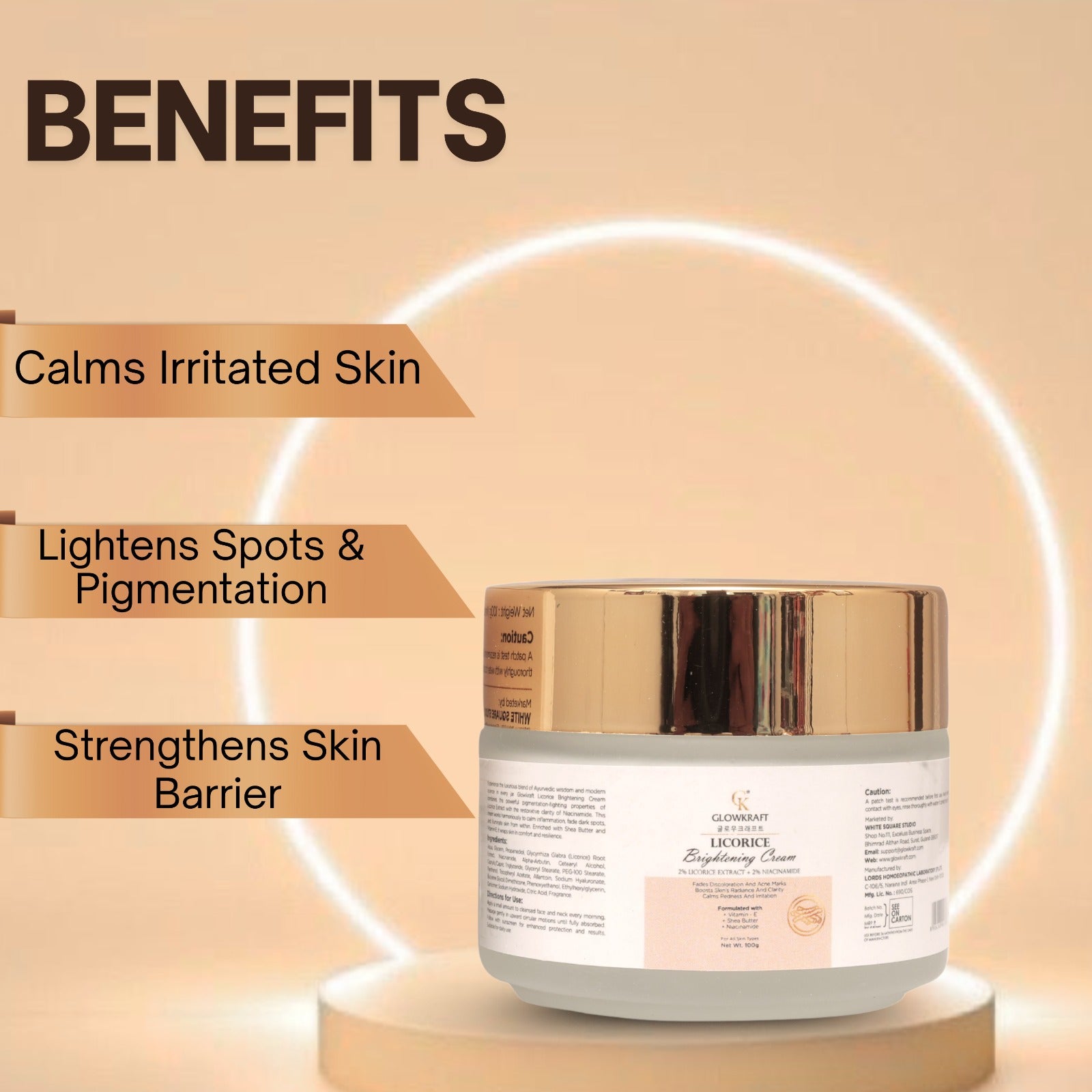 Licorice Brightening Face Cream 100gm