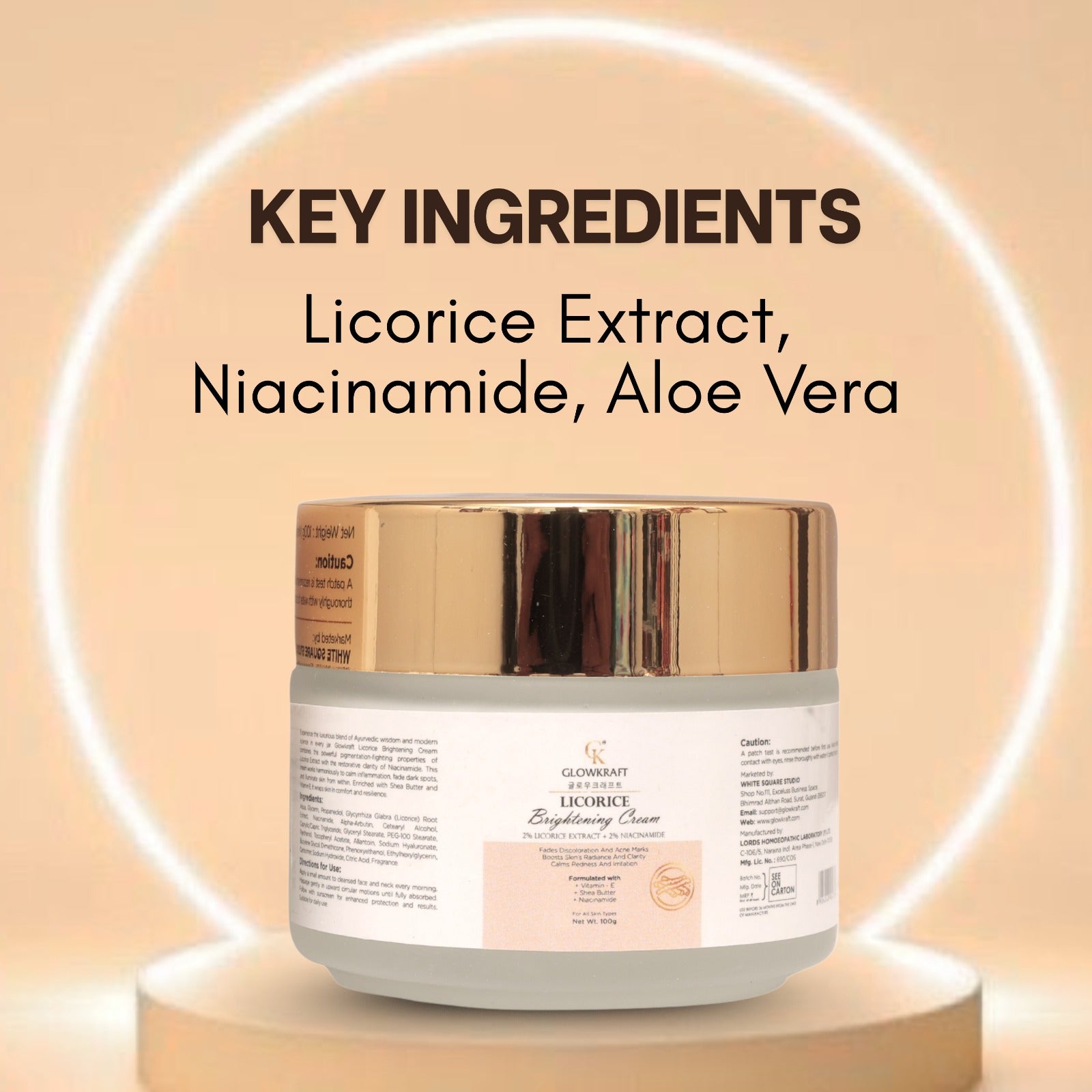 Licorice Brightening Face Cream 100gm