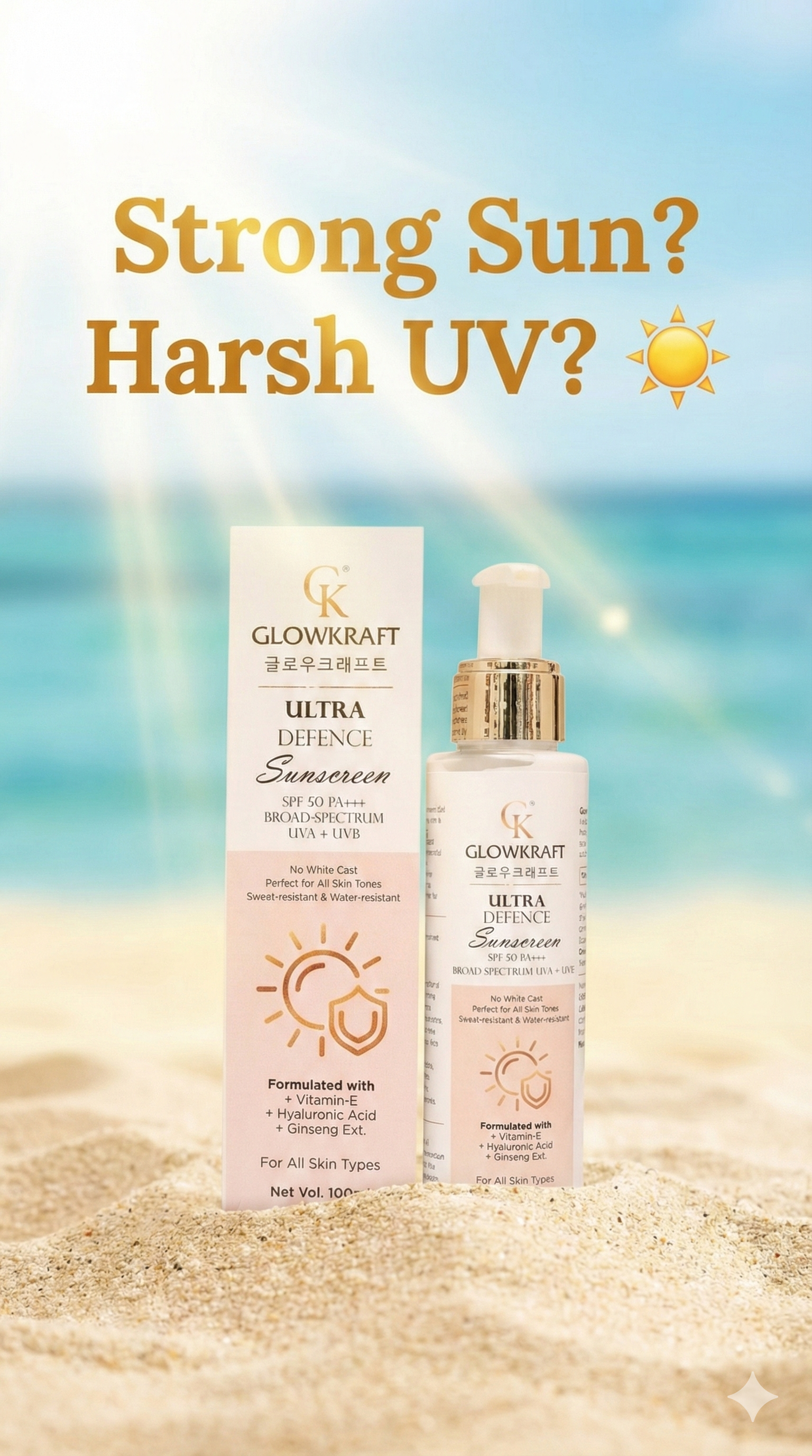 Glowkraft Broad Spectrum Sunscreen SPF 50++++