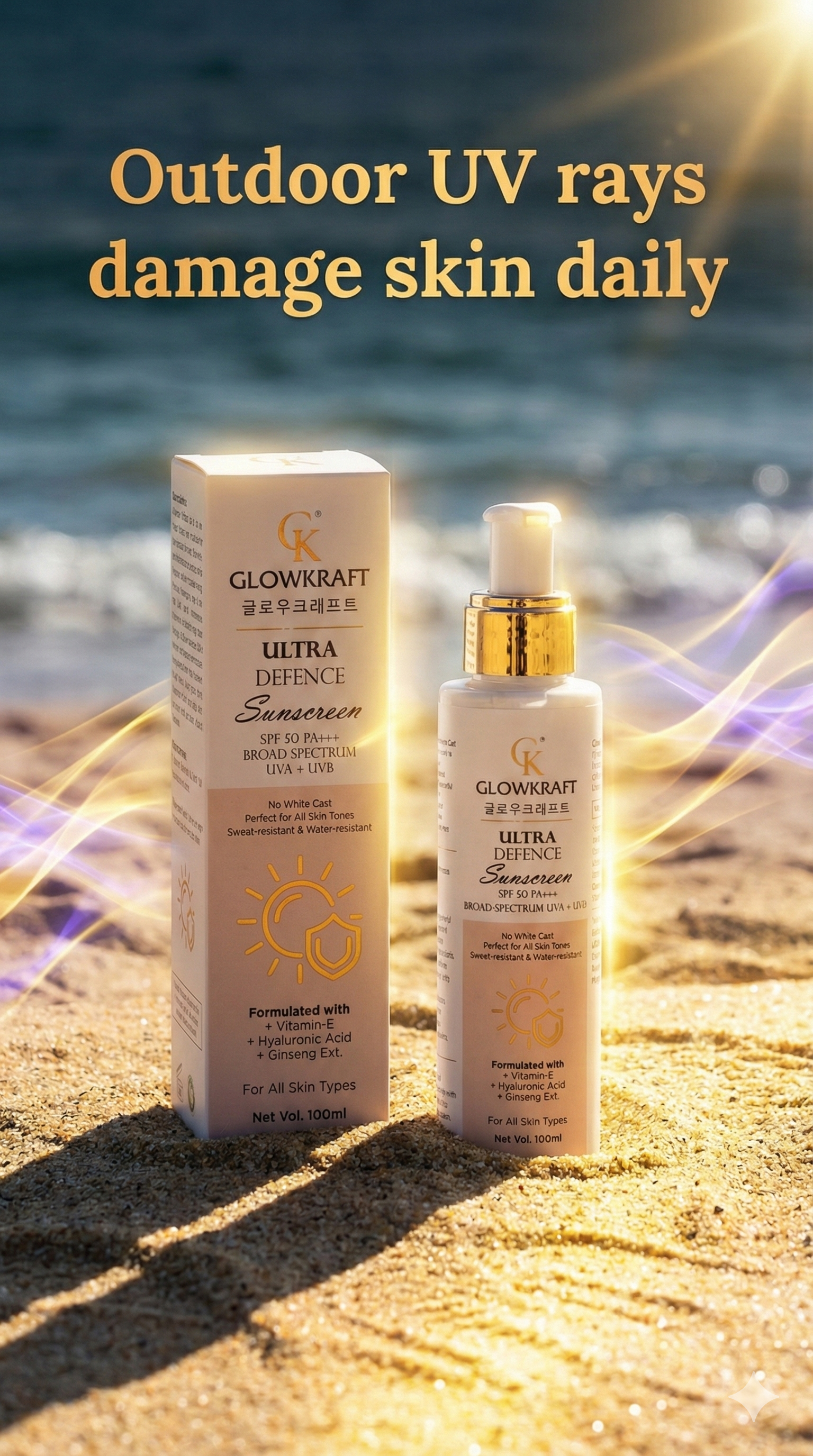Glowkraft Broad Spectrum Sunscreen SPF 50++++