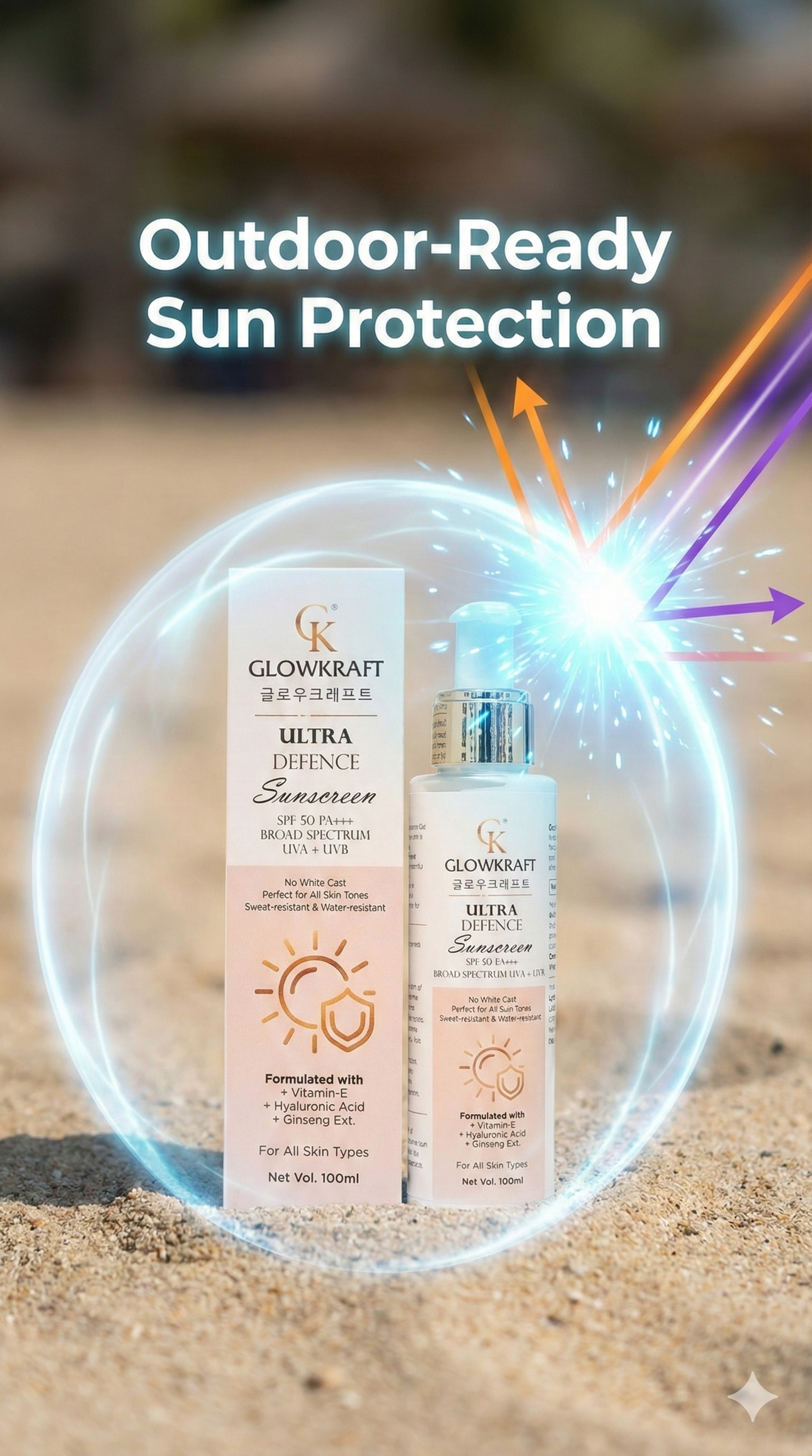 Glowkraft Broad Spectrum Sunscreen SPF 50++++