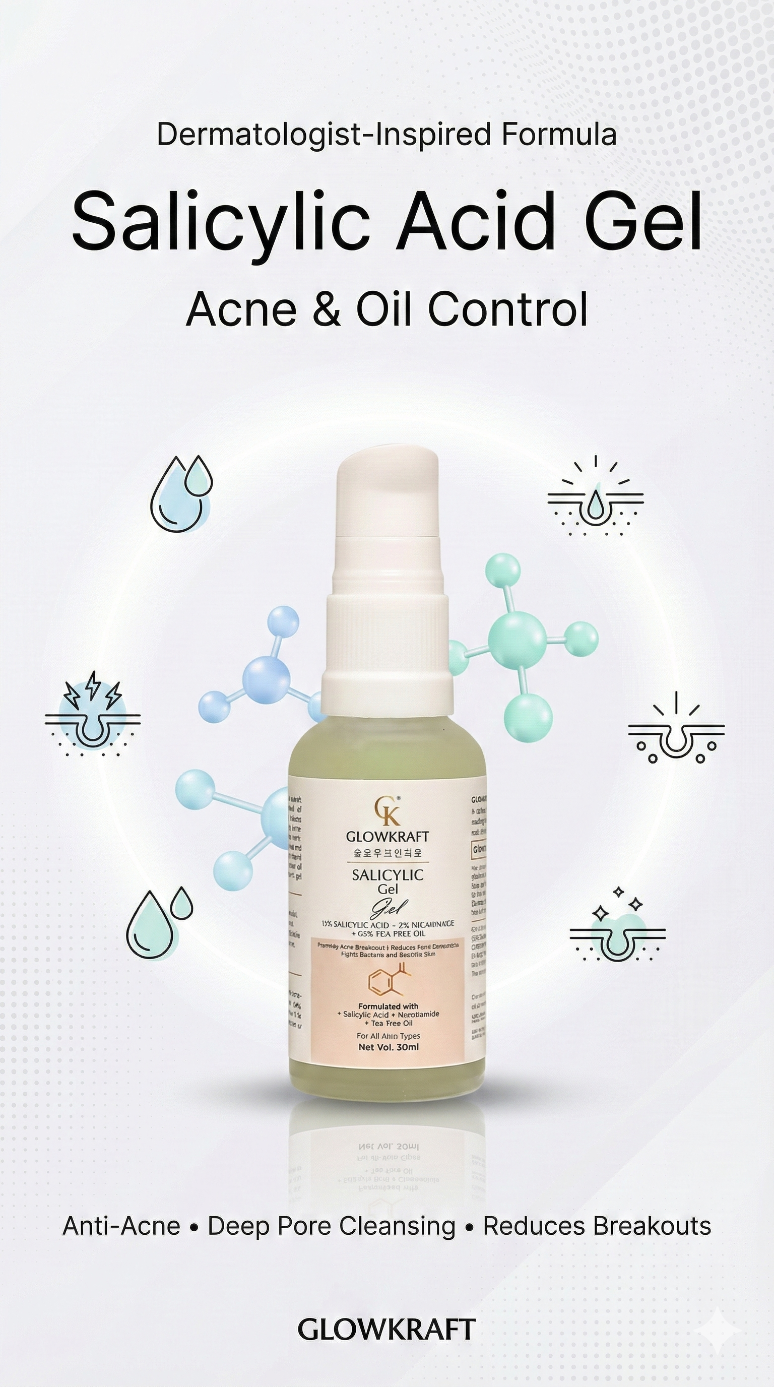Salicylic Acid Gel  Acne & Oil Control