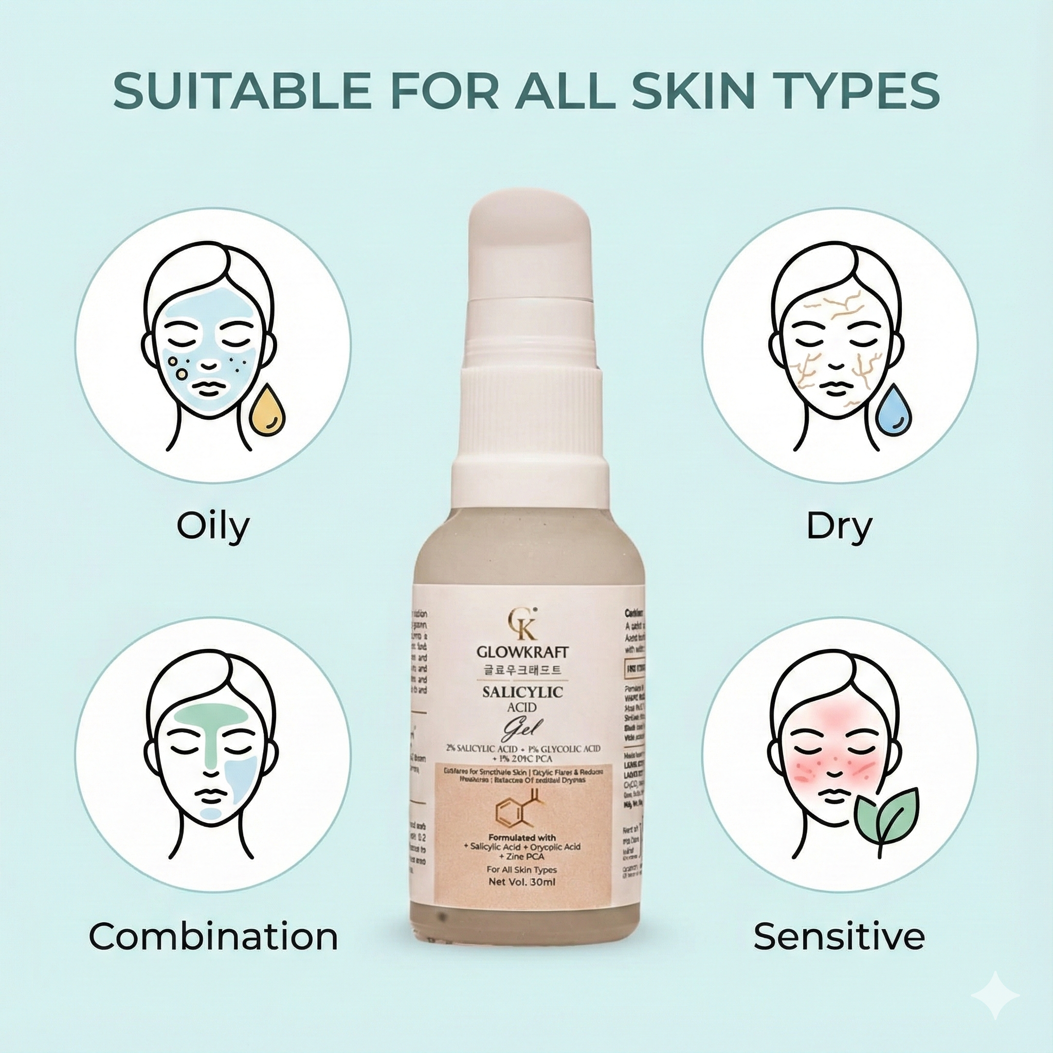Salicylic Acid Gel  Acne & Oil Control