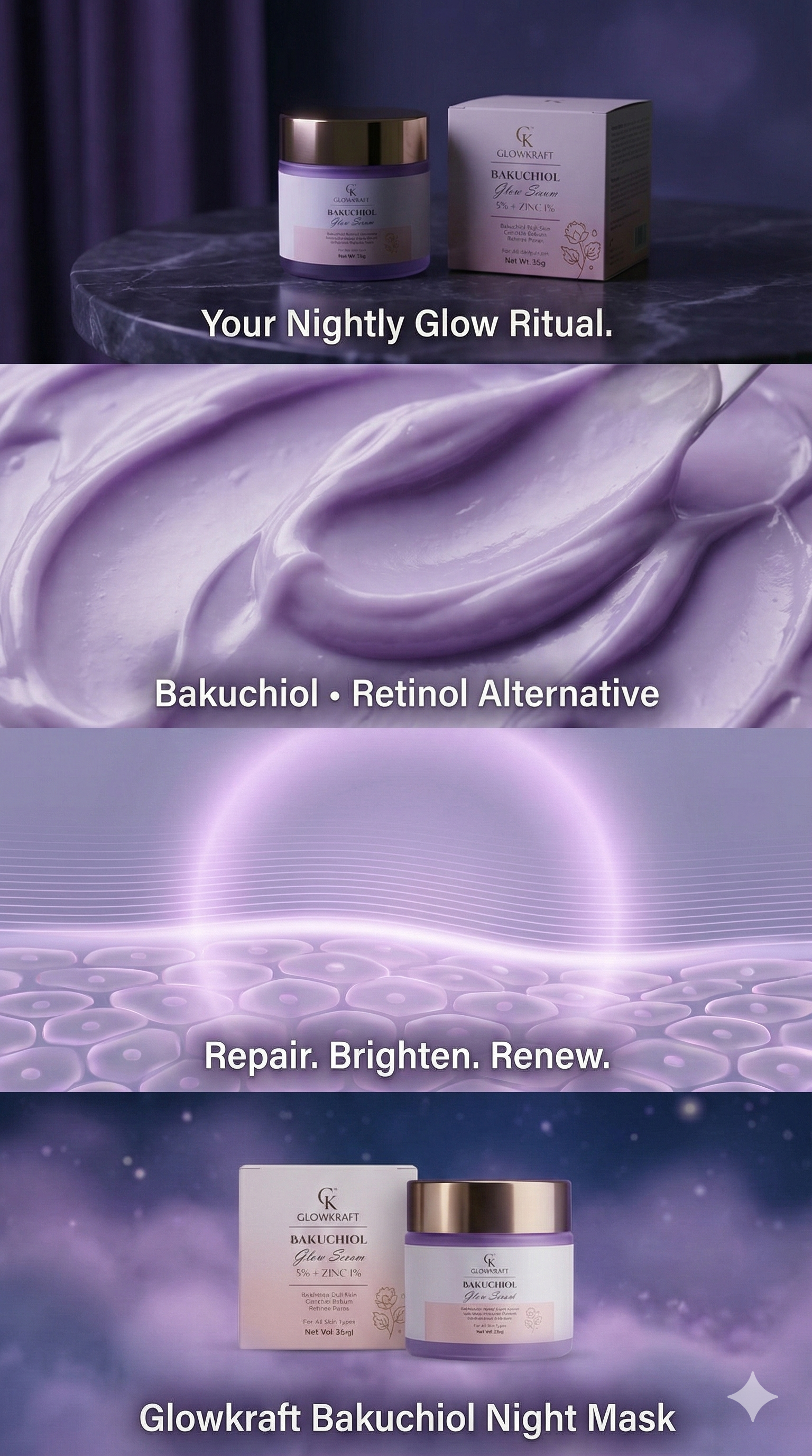 Bakuchiol Anti-Ageing Face Mask Natural Retinol Alternative
